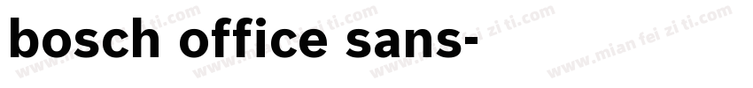 bosch office sans字体转换